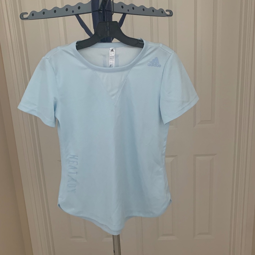 Adidas Light Blue Top sz S